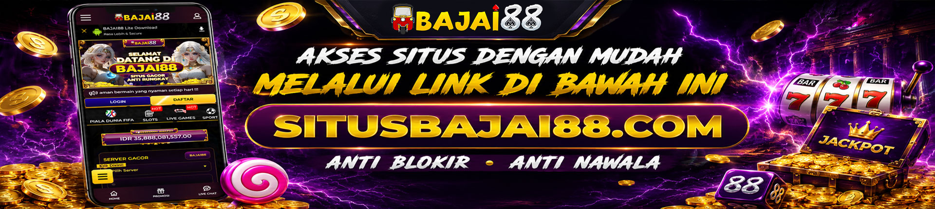 BAJAI88: Agen Situs Slot Gacor Online Terpercaya & Terlengkap Se-Asia